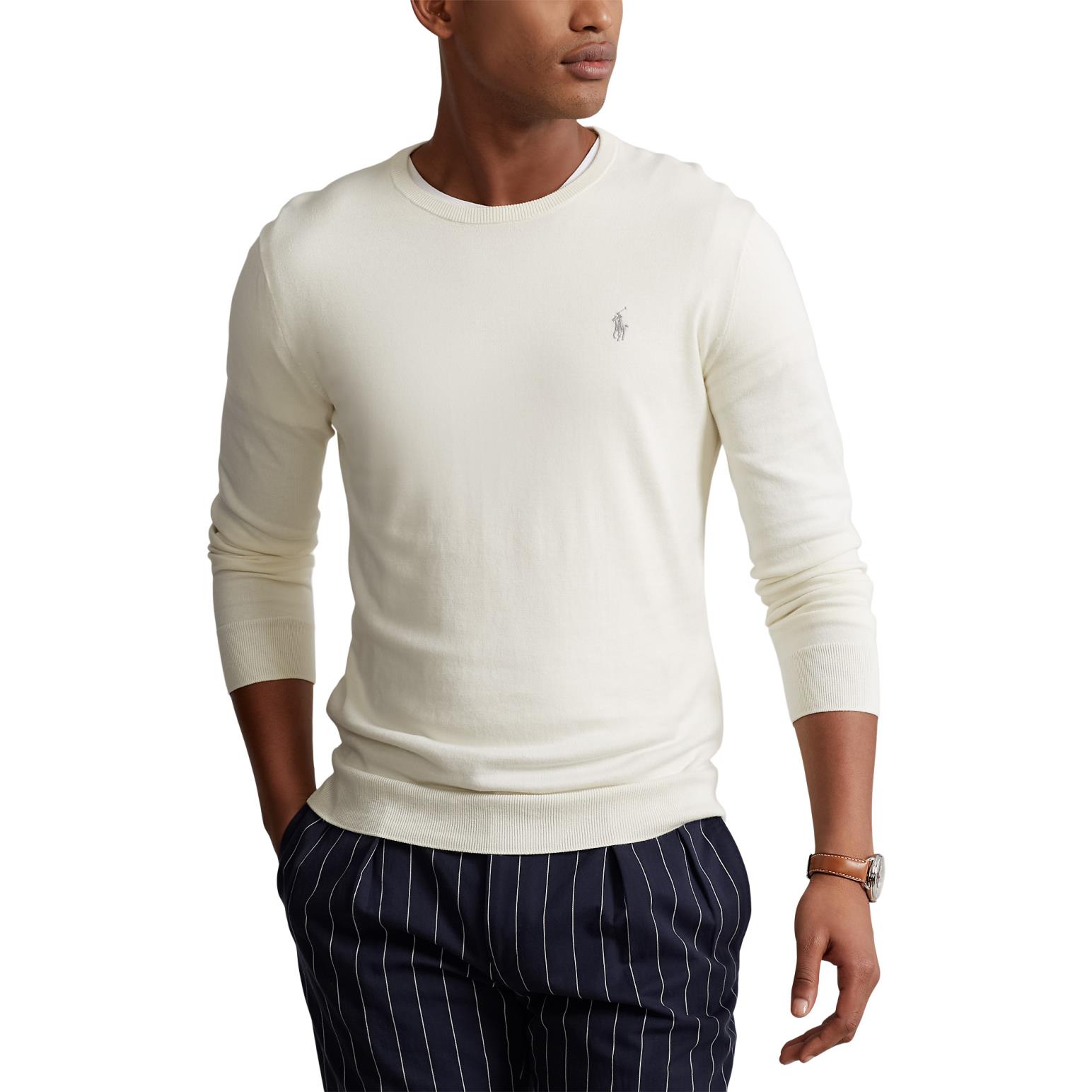 Polo Ralph Lauren Slim Fit Textured Cotton Sweater Ballantynes Department Store
